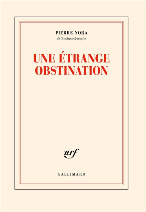 Emprunter Une étrange obstination livre