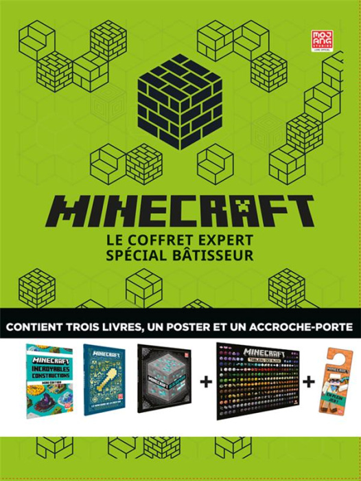 Emprunter Minecraft : le coffret expert spécial bâtisseur. Avec trois livres, un poster et un accroche-porte livre