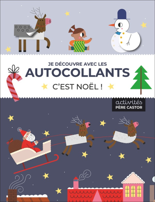 Emprunter C'est Noël ! Je découvre avec les autocollants livre