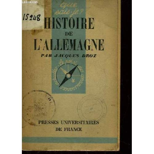 Emprunter HISTOIRE DE L'ALLEMAGNE livre