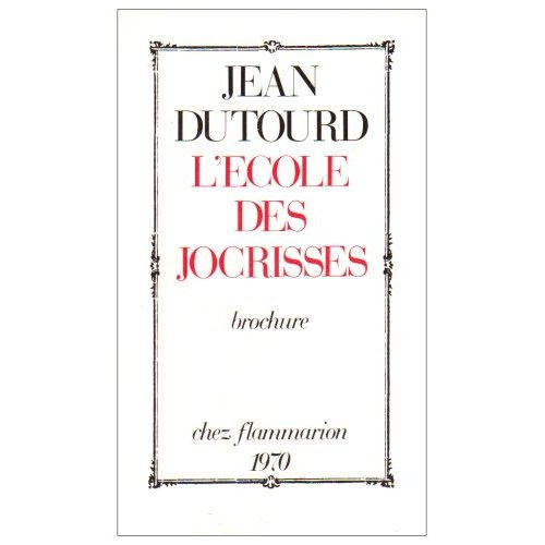 Emprunter L'ECOLE DES JOCRISSES livre