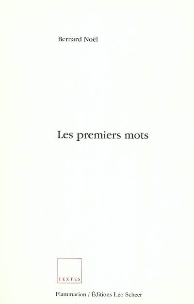 Emprunter Les premiers mots livre
