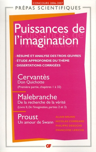 Emprunter Puissances de l'imagination. Don Quichotte de Cervantès ; De la recherche de la vérité de Malebranch livre