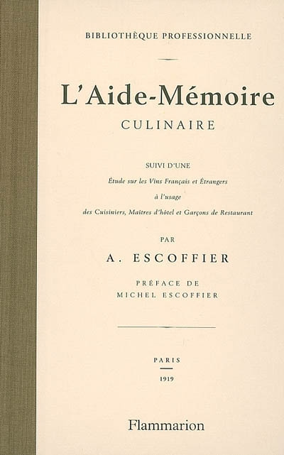 Emprunter L'Aide-Mémoire culinaire livre