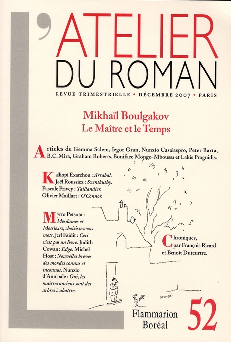 Emprunter L'ATELIER DU ROMAN - MIKHAIL BOULGAKOV - LE MAITRE ET LE TEMPS livre