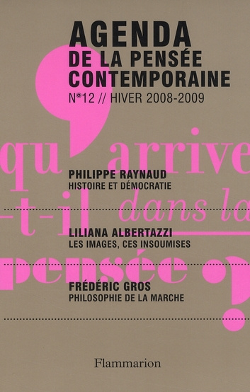 Emprunter Agenda de la pensée contemporaine N° 12, Hiver 2008-20 livre