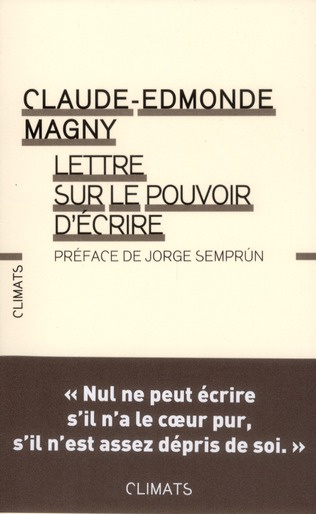 Emprunter Lettre sur le pouvoir d'écrire livre