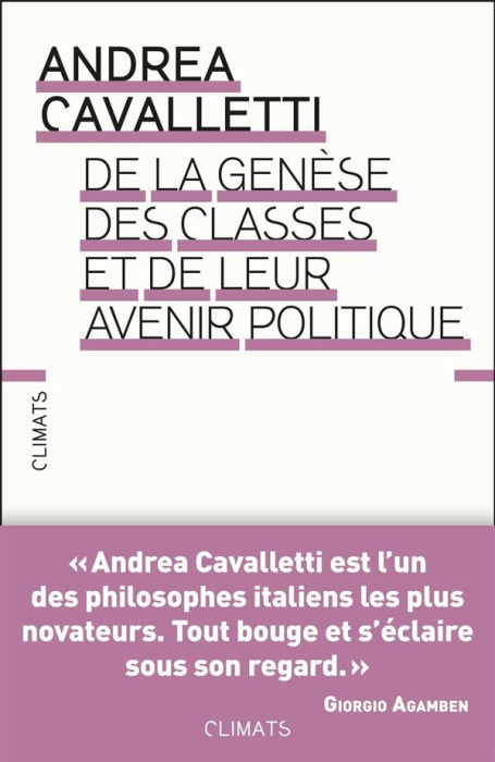 Emprunter De la genèse des classes et de leur avenir politique livre