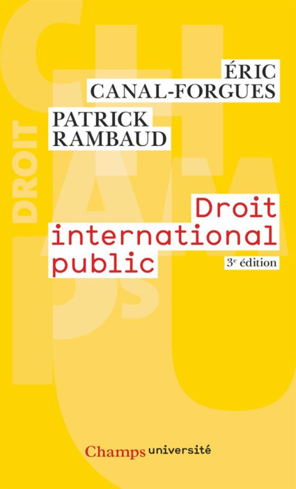Emprunter Droit international public. 3e édition livre