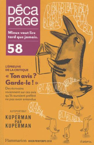 Emprunter Décapage N° 58, Hiver-printemps 2018 : L'épreuve de la critique. 
