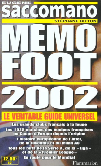 Emprunter Mémo foot 2002 livre