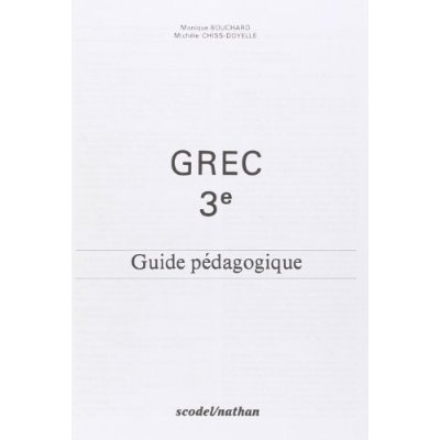 Emprunter Grec 3e. Guide pédagogique livre