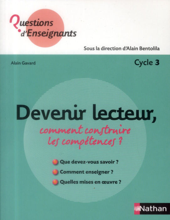 Emprunter Devenir lecteur, comment construire les compétences ? Cycle 3 livre