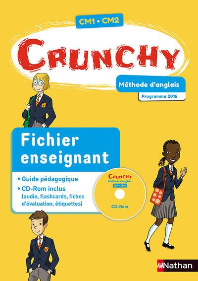 Emprunter Méthode d'anglais CM1-CM2 Crunchy. Fichier enseignant, Edition 2017, avec 1 CD-ROM livre