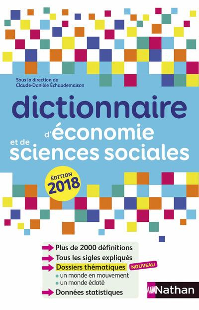 Emprunter Dictionnaire d'économie et de sciences sociales. Edition 2018 livre