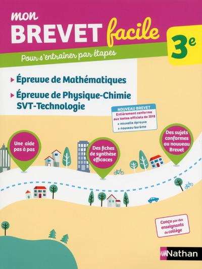Emprunter Epreuves de mathématiques, physique-chimie-SVT-Techno 3e. Edition 2018 livre