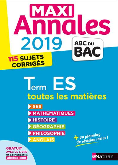 Emprunter Maxi Annales Tle S. Edition 2019 livre
