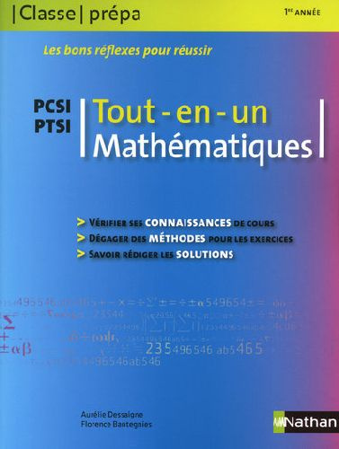 Emprunter Mathématiques PCSI PTSI. Tout-en-un livre