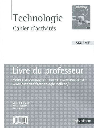 Emprunter Technologie 6e, cahier d'activités. Livre du professeur livre
