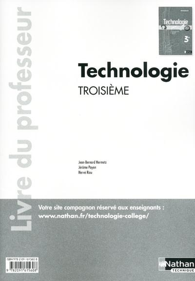 Emprunter Technologie 3e. Livre du professeur livre