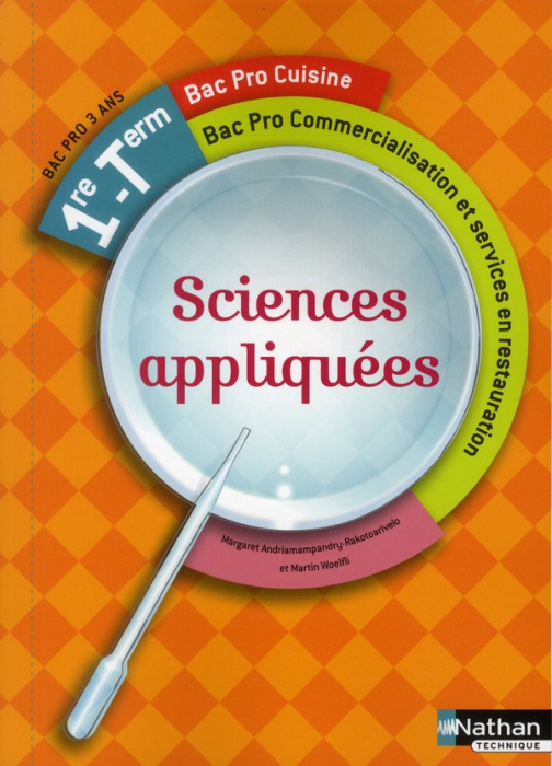 Emprunter Sciences appliquées 1re Tle Bac Pro Cuisine livre