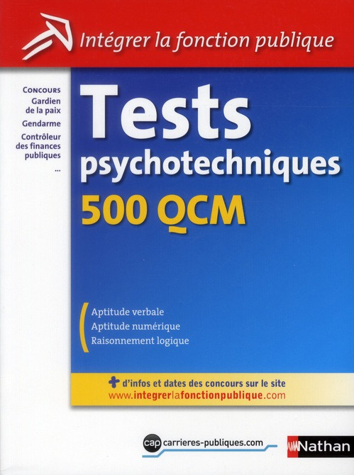 Emprunter Tests psychotechniques. 500 QCM livre