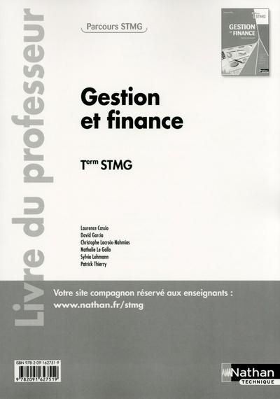 Emprunter Gestion et finance Tle STMG. Livre du professeur livre