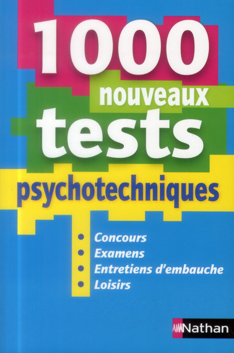 Emprunter 1000 nouveaux tests psychotechniques livre