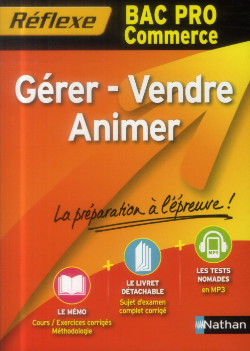 Emprunter Gérer, vendre, animer bac pro commerce livre