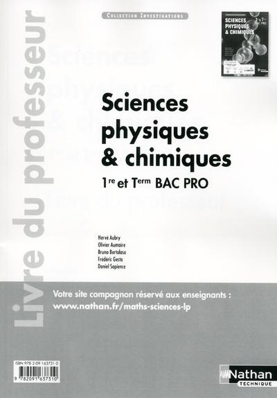 Emprunter Sciences physiques & chimiques 1re et Tle Bac Pro. Livre du professeur livre