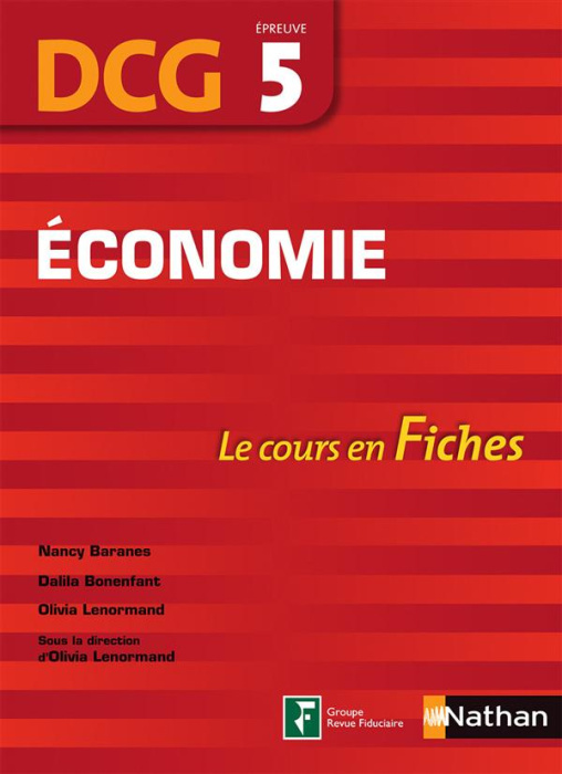 Emprunter Economie, épreuve 5 DCG. Le cours en fiches, Edition 2016 livre