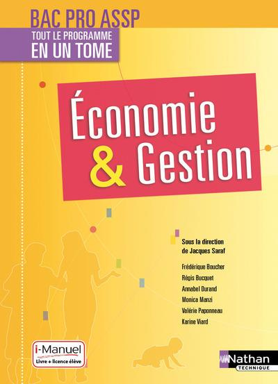 Emprunter Economie & Gestion Bac Pro ASSP. i-Manuel, Edition 2017 livre