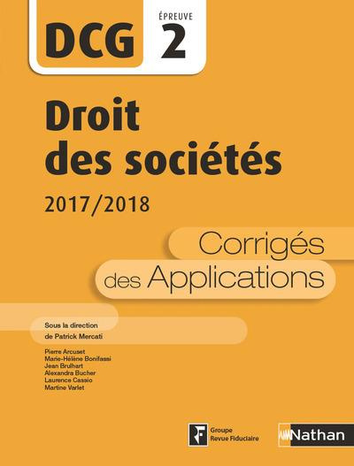 Emprunter Droit des sociétés DCG 2. Corrigés des applications, 2e édition livre