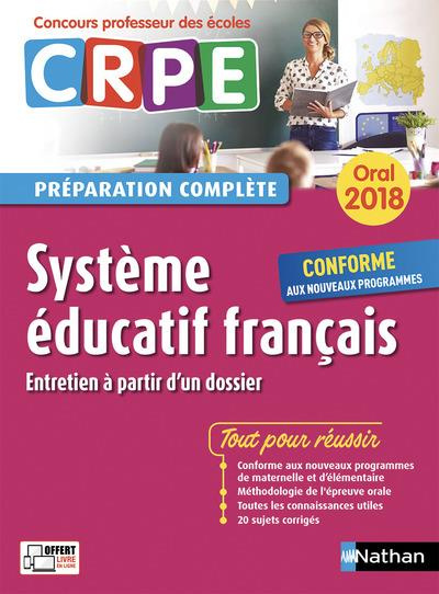 Emprunter Système éducatif français. Oral, Edition 2018 livre