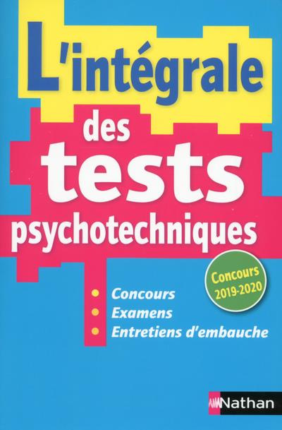 Emprunter L'intégrale des tests psychotechniques. Edition 2019-2020 livre