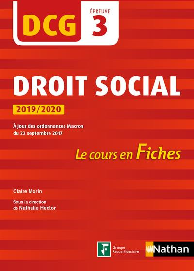 Emprunter Droit social DCG 3. Edition 2019-2020 livre