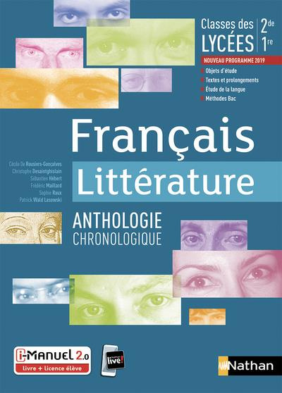 Emprunter Francais littérature 2de, 1re. Anthologie littéraire, Edition 2019 livre