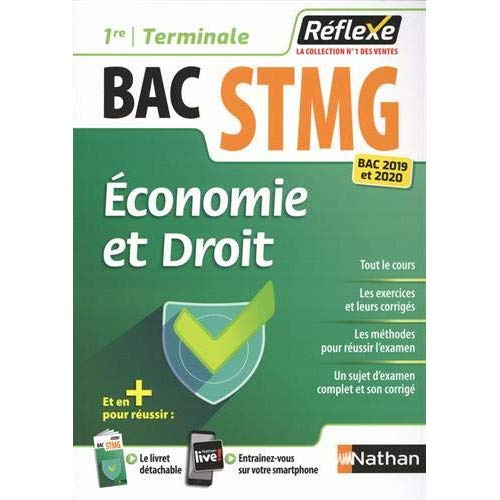 Emprunter Economie et droit 1re et Tle Bac STMG. Avec un livret détachable, Edition 2019-2020 livre