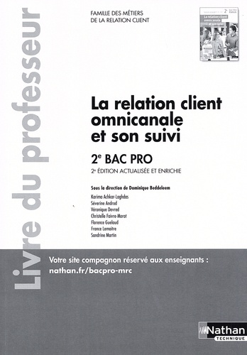 Emprunter La relation client omnicanale et son suivi 2de Bac Pro. Livre du professeur, 2e édition actualisée livre