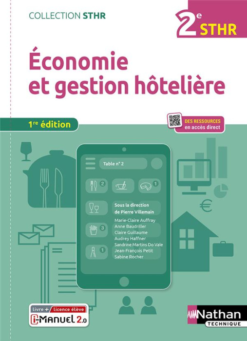 Emprunter Economie et gestion hôtelière 2e STHR. Edition 2022 livre