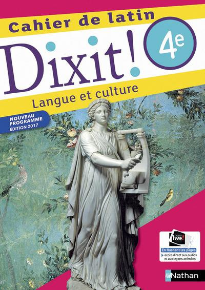 Emprunter Cahier de latin 4e Dixit ! Langue et culture, Edition 2017 livre