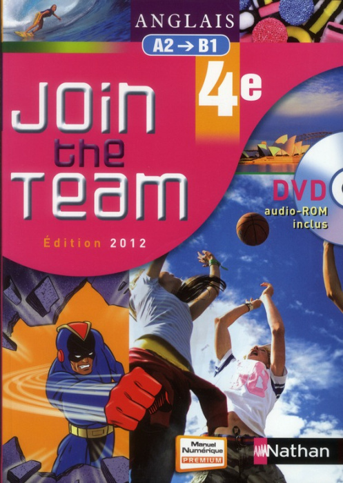 Emprunter Anglais 4e Join the Team A2-B1. Edition 2012. Avec 1 DVD livre