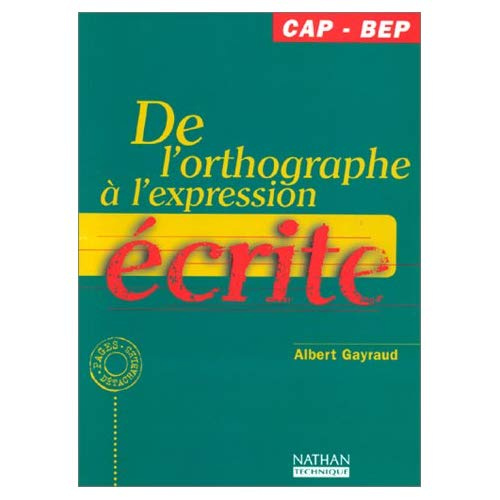 Emprunter De l'orthographe à l'expression écrite CAP - BEP livre