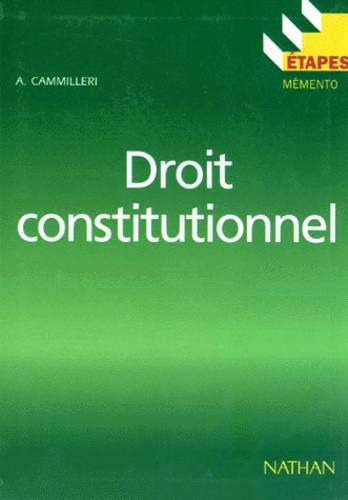 Emprunter DROIT CONSTITUTIONNEL livre