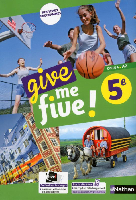 Emprunter Anglais 5e Cycle 4 A2 Give me five ! Edition 2017 livre