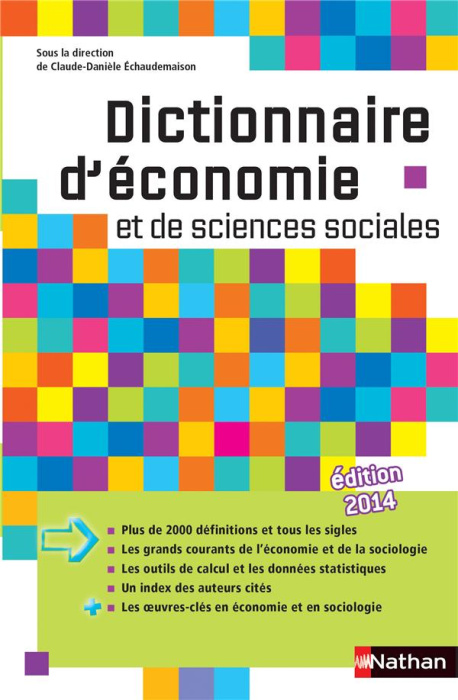 Emprunter Dictionnaire d'économie et de sciences sociales. Edition 2014 livre