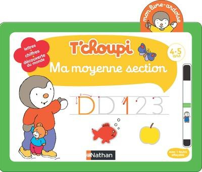 Emprunter T'choupi ma moyenne section 4-5 ans. Avec 1 feutre effaçable livre