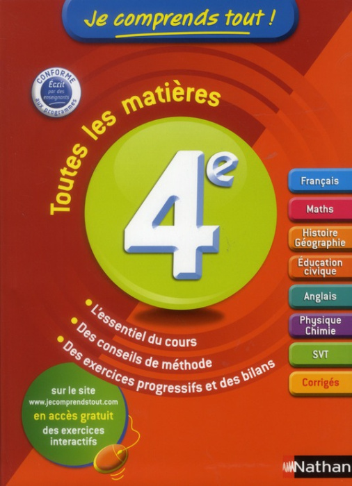 Emprunter Toutes les matières 4e livre