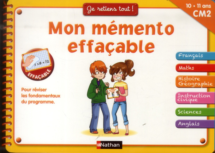 Emprunter Mon mémento effaçable. CM2 10-11 ans livre