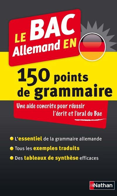 Emprunter Le BAC allemand en 150 points de grammaire livre